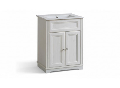 Badmöbel Antik Stil Becken Unterschrank Landhaus Badezimmer 60cm