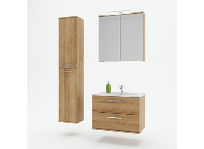 Design Badezimmer Möbel Bad 3 tlg. Deko Set Garnitur Schrank Waschbecken
