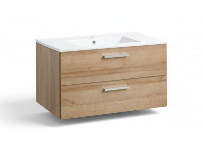 Badmöbel Set 80cm Waschbecken mit Modern Unterschrank Dekorative Waschtisch