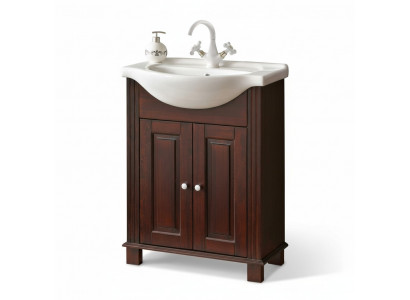Brauner Waschtisch Unterschrank Hochwertige Waschbecken Badezimmer Möbel 65cm