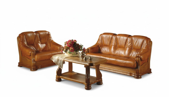 Klassische Dreisitzer Couch Couchen Polster Sofa 3Sitzer Leder Couchen