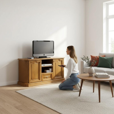 RTV Antik Stil Kommode Deko Fernseh Barock Rokoko TV Hi Fi Schrank Luxus
