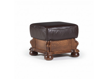 XXL Fußhocker Club Lounge Hocker Leder Textil Ottoman Dekor Designer Pufa