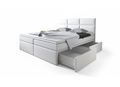 Boxspring Betten Bett Polster Kunstleder Designer Hotel Doppel Luxus Design Neu