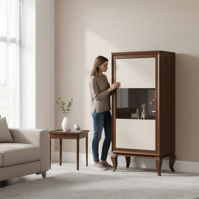 Kommode Vitrine Kommoden Vitrinen Wohnzimmer Anrichte Designer Schrank Schränke