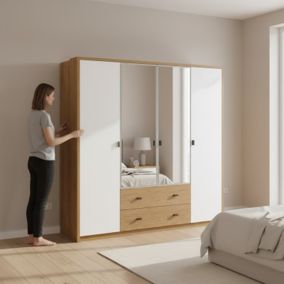 Kleiderschrank Schlafzimmer Holz Schrank Antik Stil Schränke Italienische Möbel