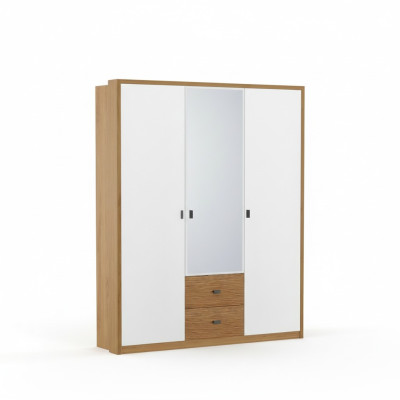 Design Schlafzimmer Schrank Kleiderschrank Moderne Schränke Holz 3trg. Spiegel