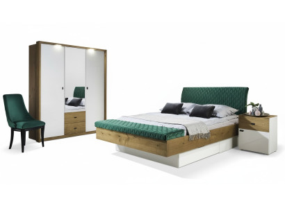 Designer Polsterbett Bett Betten Stoff Holz Luxus Ehebett 180x200cm Doppelbett