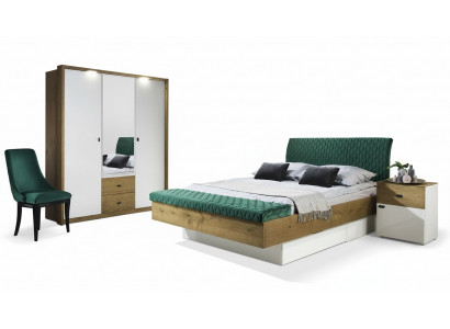 Designer Polsterbett Bett Betten Stoff Holz Luxus Ehebett 180x200cm Doppelbett