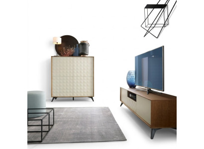 Set Moderne Wohnwand Kommode RTV Wohnzimmer Stil Wohnwände