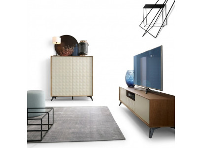 Set Moderne Wohnwand Kommode RTV Wohnzimmer Stil Wohnwände