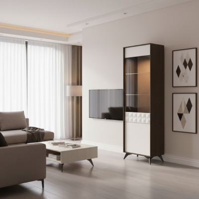 Moderne Vitrine Schrank Vitrinen Wohnzimmer Schau Design Schränke Glas Möbel neu