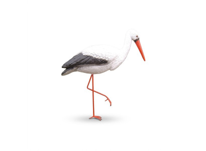 Storch Dekorative Statue Garten Figuren Statuen 150cm Lebensgroß Figur Platik
