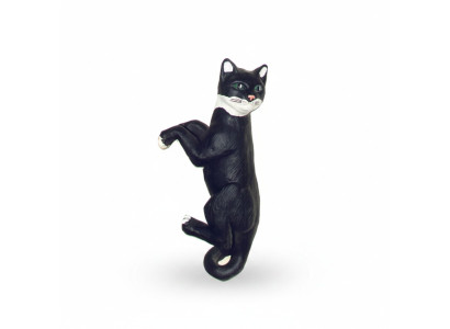 Dekoration Garten Plastik Figuren Handbemalte Figur Statue Katze hängend 60cm