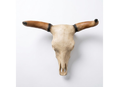 Bullenschädel Stierkopf Wand Skulpturen Höhe 64 cm Deko Figur Wand Dekoration