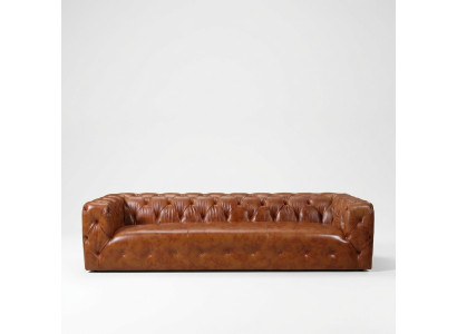 Ledersofa Kunstleder Couch Big - Sofa Luxus Wohnzimmer Sitz Polster Viersitzer