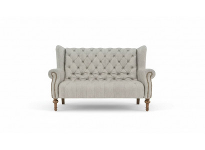 Chesterfield Sofa Couch Polster Stoff Leder Couchen Polster Garnitur 2 Sitzers