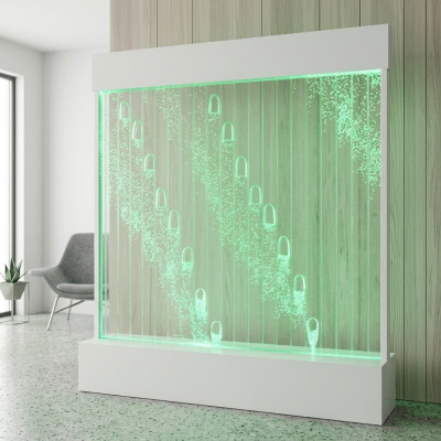 Moderne Trennwand Wasser Wände LED Wasserwand Beleuchtete Dekorative Wand