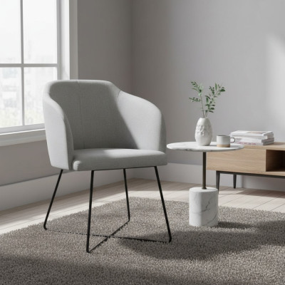 1x Esszimmerstuhl Sessel Wohnzimmerstuhl Relaxstuhl Polsterstuhl mit