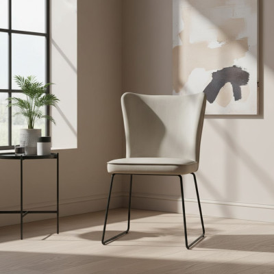 Stuhl 4x Sessel Esszimmer Lounge Set Neu Club Fernseh Polsterstuhl Textil