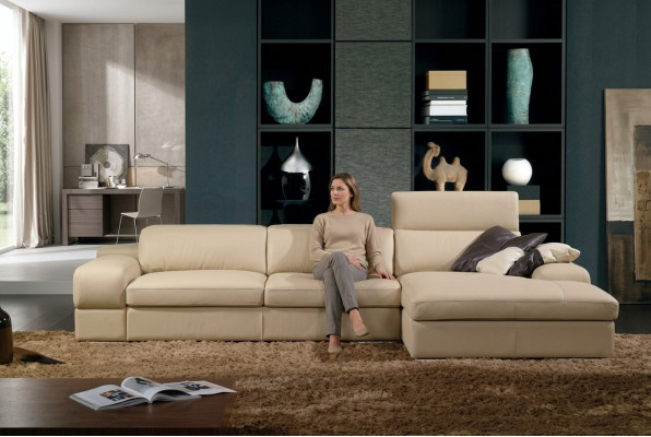 Ecksofa Sofa Couch Polster Wohnlandschaft Leder Eck Sofas Garnitur L Form