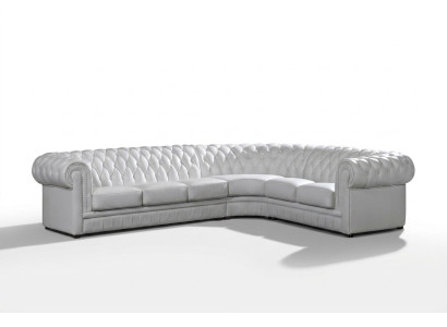 Ledersofa Ecksofa Couch Chesterfield Polster Eckgarnitur Sofa Couchen
