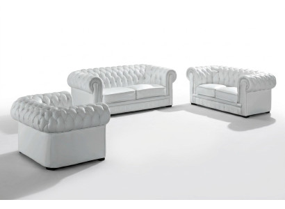 Chesterfield Couchen Sofas Polster Leder 32 Sitzer Sofagarnitur Garnituren Set