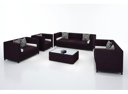 Sofagarnitur Ledersofa Sofa Couchen Sitzer Set Sofa Polster Couch 4tlg Sessel