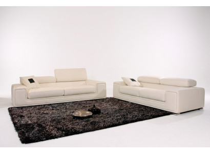Design Couchen Sofas Polster Sitzer Sofagarnitur Garnituren Set Leder Sofa