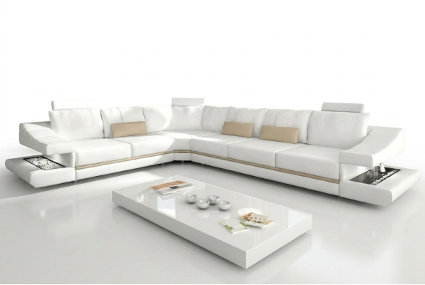 Ledersofa Ecksofa Couch Designer Polster Eckgarnitur Sofa Couchen Sofas