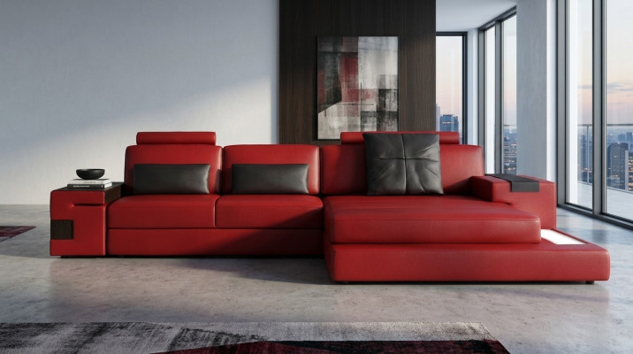 Design Ecksofa Sofa Couch Polster Eckgarnitur Ledersofa Sofas Couchen