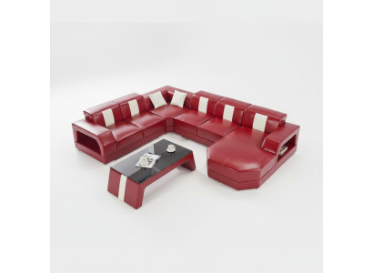 Sofa Sitz Eck Garnitur Polster Ecke Couch Design Couch Luxus Couchen Leder Neu
