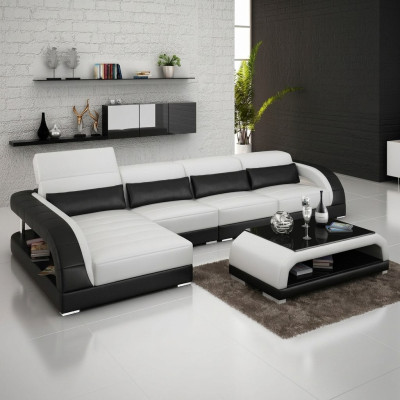 Exclusive Wohnzimmer Couch Poster Garnitur L Form Couchen Sofa