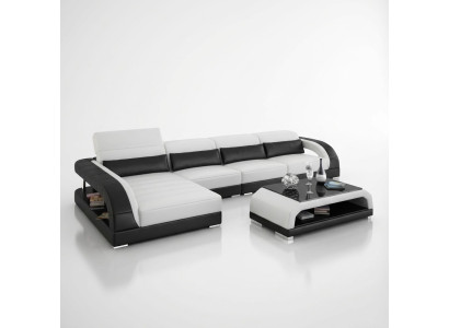 Exclusive Wohnzimmer Couch Poster Garnitur L Form Couchen Sofa