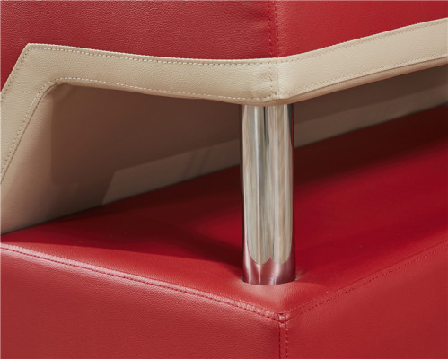 L Form Leder Wohnlandschaft Couch Polster Sitz Ecksofa Sofa Wohnzimmer