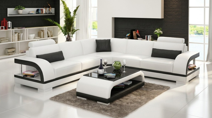 Moderne Sofa Eckgarnitur L Form Polster Ecke Designer Couch Sitz Möbel