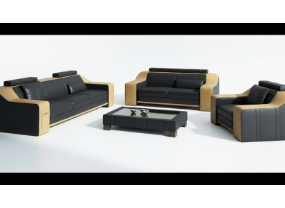 Sofa Sofagarnitur 3+2 Sitzer Set Design Polster Couch Modern Garnitur