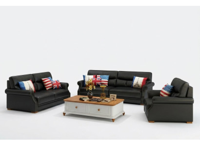 Sofagarnitur 3+1+1 Polster Designer Sofas Garnitur Couch Sofa Garnituren