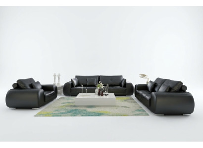 Ledersofa Couch Wohnlandschaft Garnitur Modern Sofa Garnituren neu