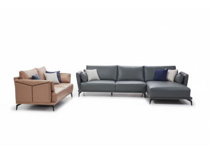 Moderne Sofa Eckgarnitur L Form Polster Sitz Ecke Couch 2 Sitzer Gruppe