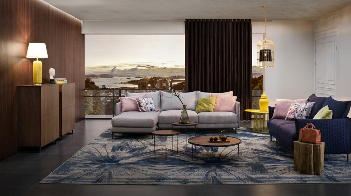 Moderne Sofa Eckgarnitur L Form Polster Sitz Ecke Couch Garnitur Textil