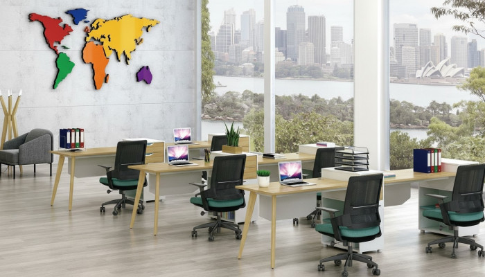 Tisch Büro Möbel Einrichtung Tische Callcenter 1 Arbeitsplatz Schreibtisch