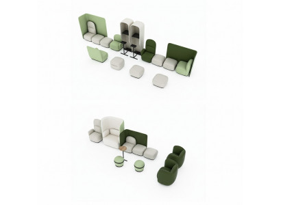 Sessel Wartezimmer Set Sitz Polster Garnitur Kanzlei Praxis Hotel Büro Office