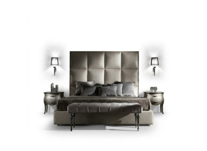 Doppelbett Betten Textil Designer Ehe Modernes Bett Schlafzimmer Polster Textil
