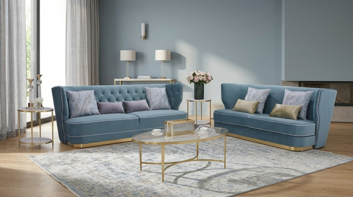 Sofa Couch Polster 2 Sitzer Sofas Couchen Sitz Garnituren Design Club