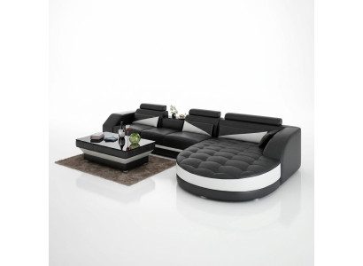 Ecksofa L-Form Wohnlandschaft Designer Sofa Couch Polster Sitz Garnitur