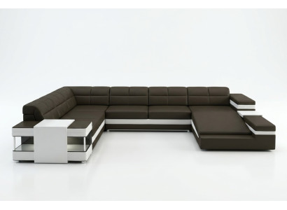 Design Ecksofa Sofa Couch Polster Eckgarnitur Deko Ledersofa Sofas Couchen