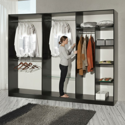 Klassischer Modern Stil Kleiderschrank Schrank Holz Garderobe Schränke Möbel Neu