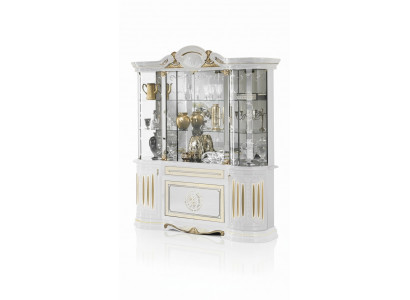 Anrichte Luxus Schaufenster Vitrine Glas Schrank Modern Stil Italienische Möbel