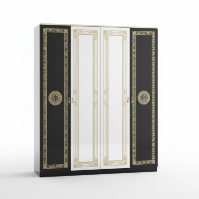 Schrank Edler Kleiderschrank Made in Italy Klassische Schränke Schlafzimmer